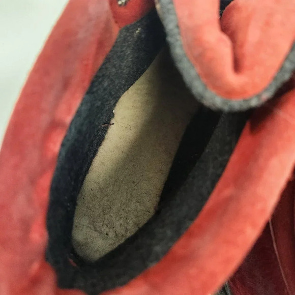 Oscar Sport Fur Boots Red Size EU 39 (US 8) Winter Outdoor Made in Italy - Picture 14 of 16